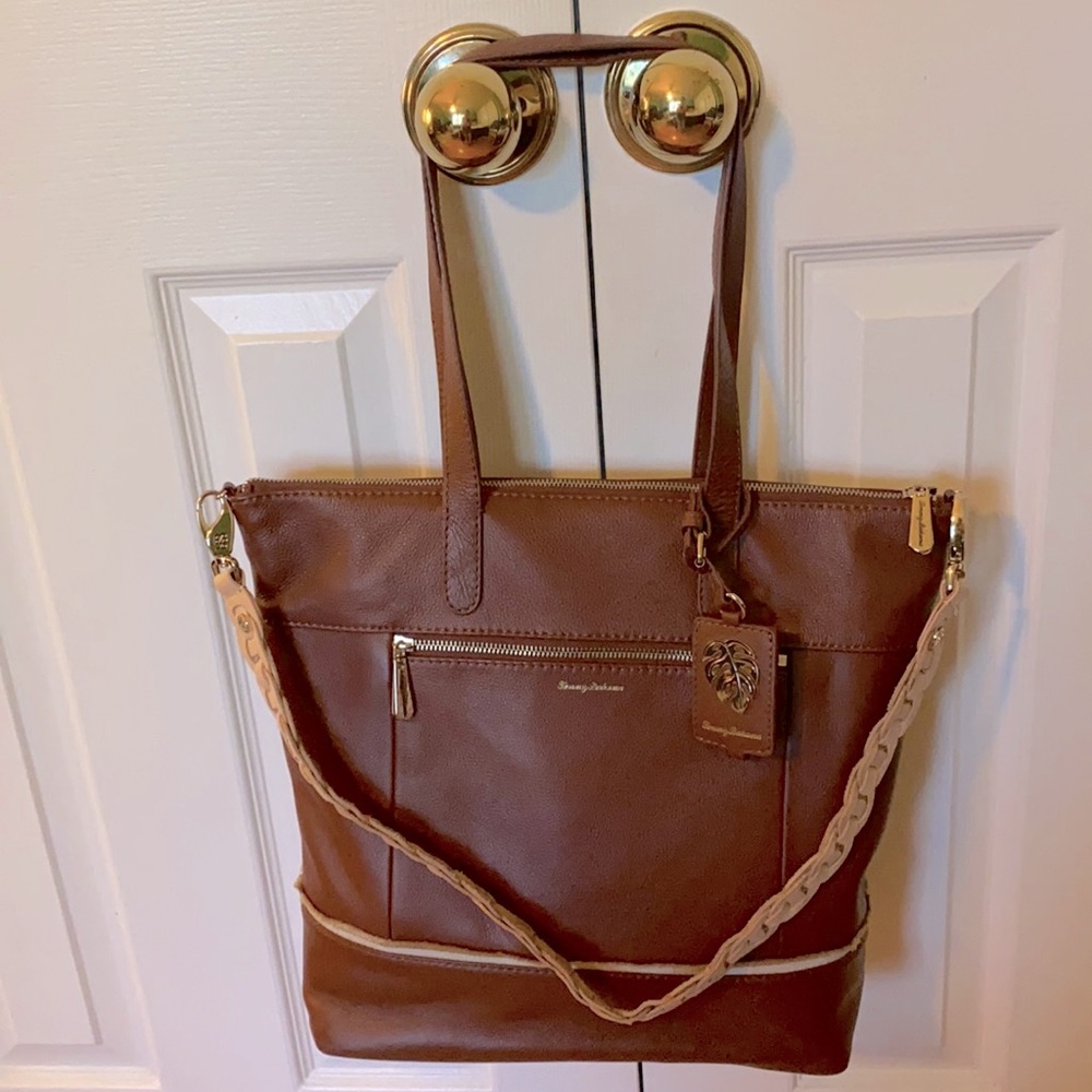 Tommy Bahama Santa Rosa Tote Saddle Leather